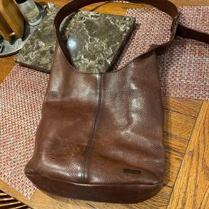 Leather cross body bag